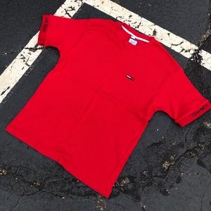 Vintage 90s Tommy Hilfiger Red T-shirt